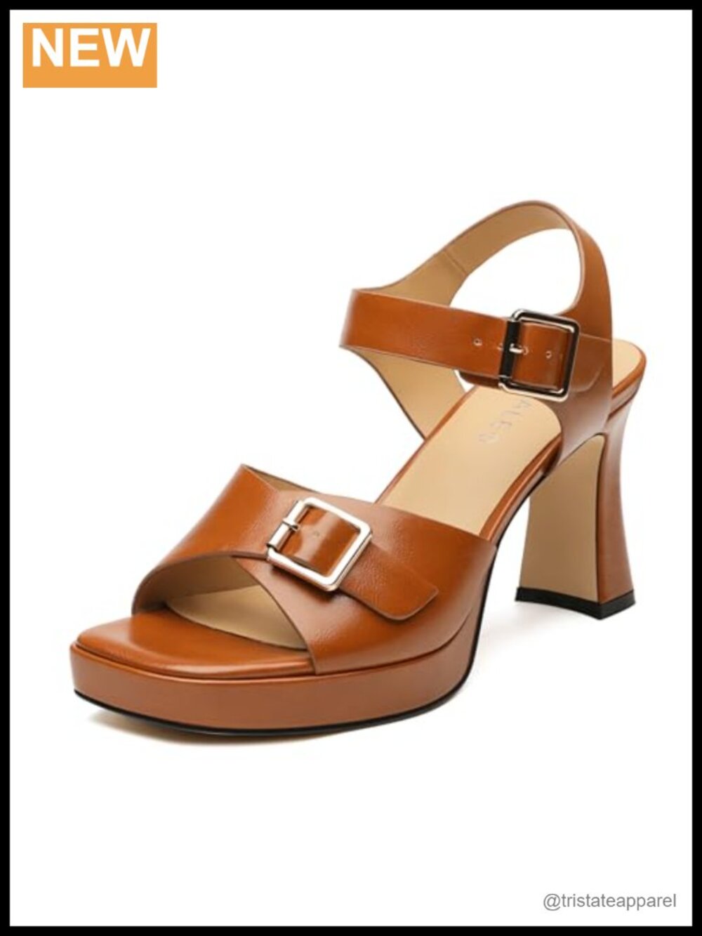 Chunky High Heel Platform Sandals Open Toe Ankle Strap Dress Shoes